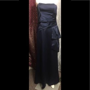 BCBG Navy Blue Satin Dress